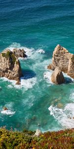 Water,Sea,Rocks,Shore,Bank,Nature,Waves