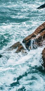 Water,Sea,Shore,Bank,Nature,Waves,Rock