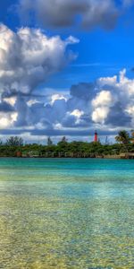 Water,Sky,Small Houses,Clouds,Cities,Houses