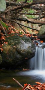 Water,Stones,Landscape,Waterfalls