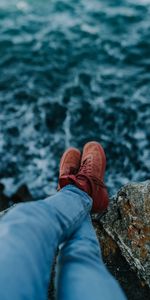 Water,Stones,Miscellanea,Miscellaneous,Legs,Break,Precipice