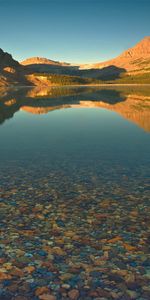 Noyaux,Montagnes,Bas,Fond,Nature,Eau,Transparent,Lac