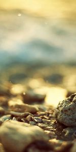 Water,Stones,Shore,Bank,Macro,Sea