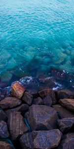 Water,Stones,Shore,Bank,Nature