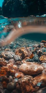 Water,Stones,Submarine,Nature,Transparent,Underwater,Bottom,Immersion