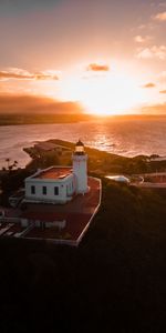 Water,Sunset,Building,Horizon,Pier,Lighthouse,Wharf,Tower,Nature