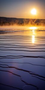 Naturaleza,Agua,Puesta Del Sol,Lago,Reflexión,Niebla