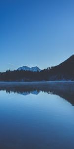 Water,Trees,Mountains,Lake,Reflection,Nature