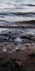 Plage,Macro,Eau,Sable,Galet,Ondulations