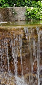 Waterfall,Ledge,Nature,Stone,Fern