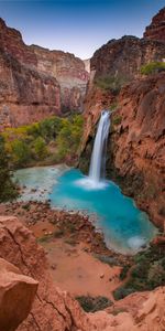 Waterfall,Nature,Stones,Flow