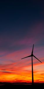 Wind,Blades,Power Station,Nature,Sunset