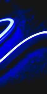 Winding,Sinuous,Glow,Line,Dark,Neon