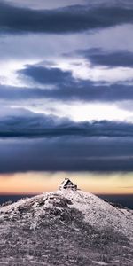 Invierno,Naturaleza,Cerro,Loma,Choza,Nieve,Cabaña