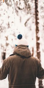 Winter,Miscellanea,Miscellaneous,Forest,Jacket,Human,Person