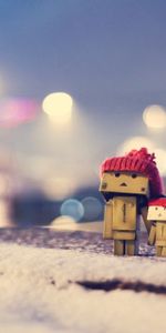 Winter,Miscellaneous,Danbo,Cardboard Robot,Hats,Miscellanea,Caps