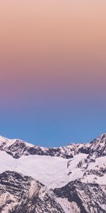 Winter,Nature,Mountains,Snow,Dusk,Landscape,Twilight