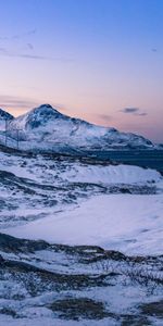 Winter,Nature,Mountains,Snow,Sea