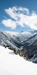 Winter,Nature,Mountains,Snow,Valley,Landscape