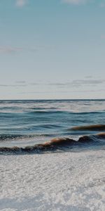 Winter,Nature,Sea,Ice,Waves,Beach