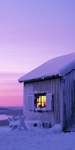 Winter,Nature,Snow,Houses,Landscape