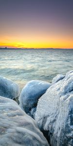 Winter,Nature,Stones,Coast,Frozen,Ice