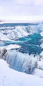 Течение,Природа,Лед,Вода,Зима,Снег