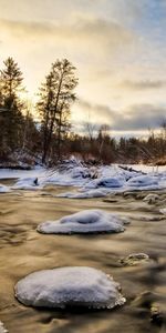 Winter,Rivers,Landscape