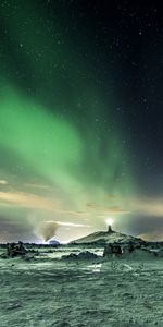 Naturaleza,Cielo,Nieve,Un Fenomeno Natural,Fenómeno Natural,Invierno,Auroras Boreales,Aurora Boreal,Aurora,Cielo Estrellado