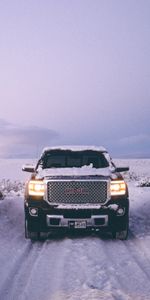 Winter,Snow,Cars,Front View,Impassability,Pickup,Gms Sierra,Gms,Suv,Off Road