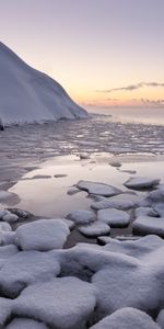 Winter,Snow,Lake,Shore,Bank,Nature,Ice