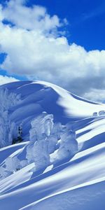 Winter,Snow,Mountain,Slope,Descent,Nature,Drifts