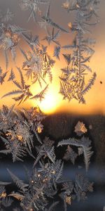 Contexte,Glace,Hiver,Coucher De Soleil