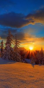 Neige,Nature,Hiver,Coucher De Soleil,Paysage