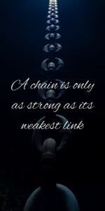 Words,Chain,Weakness,Strength,Link,Force,Phrase