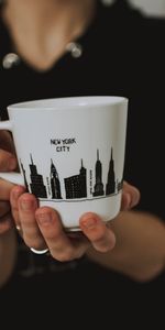 Words,Inscription,Mug,Hand,Cup,Fingers