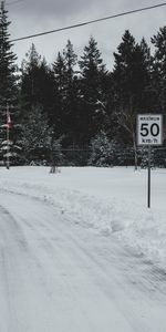 Words,Speed,Restriction,Limitation,Winter,Road,Sign