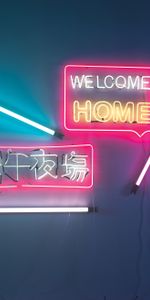 Words,Welcome,Return,Neon