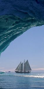 Icebergs,Paysage,Yachts