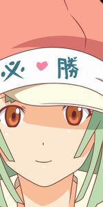 Young,Bandage,Cap,Girl,Smile,Anime