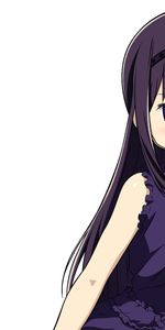 Young,Dark Haired,Dress,Girl,Anime