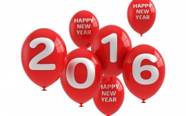 2016 Happy New Year Balloons