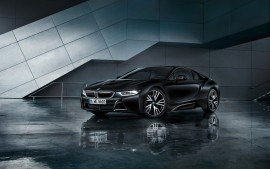 2017 BMW i8 Frozen Black 4K