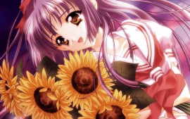Anime Girls Flowers