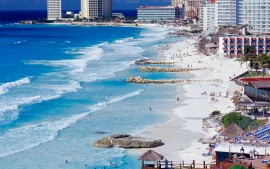 Cancun Shoreline  Mexico