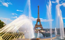 Eiffel Tower Fountain Paris