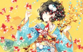 Kimono Anime Girl 4K